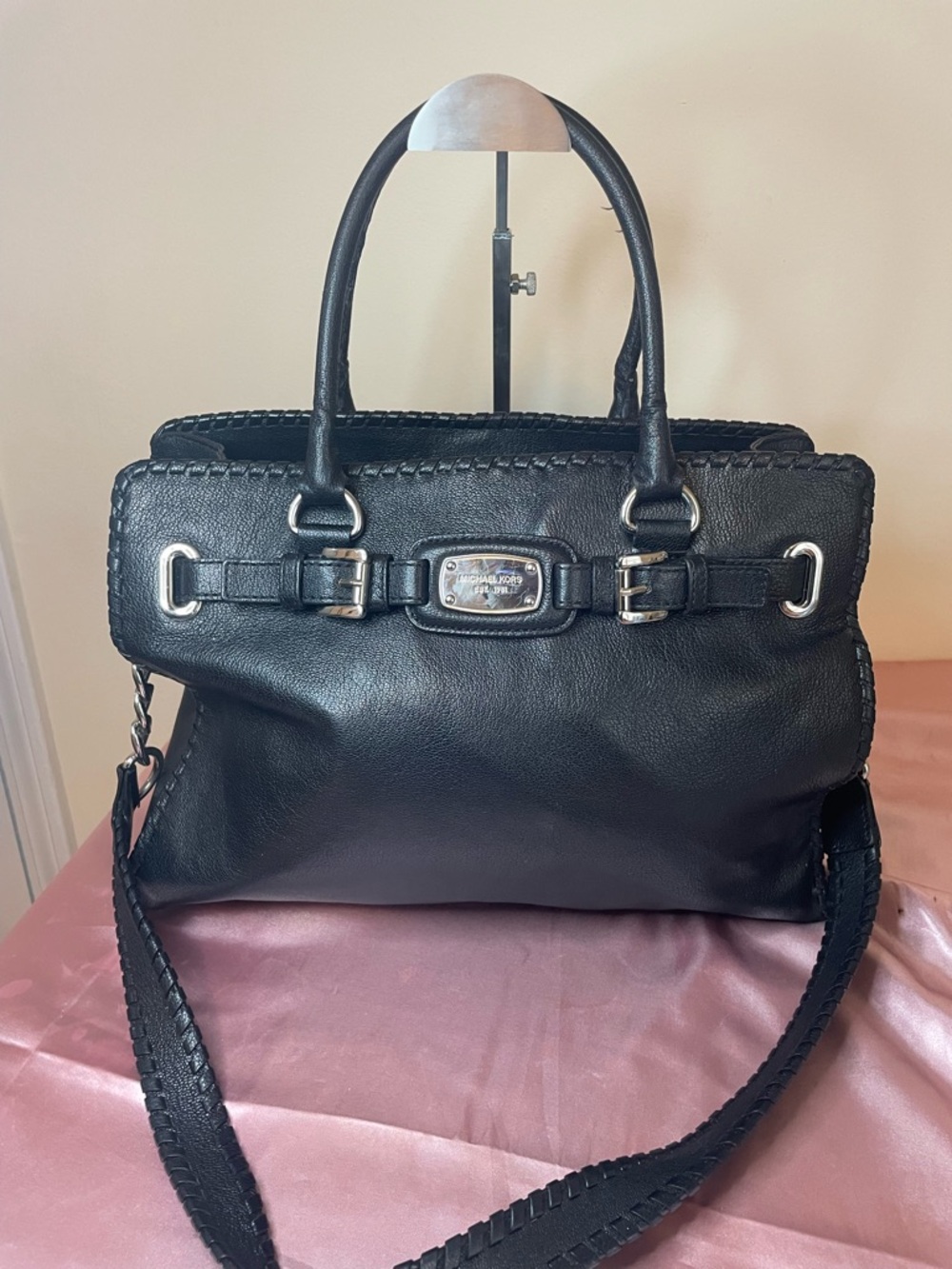 Authentic Michael Kors Purse #075NC Hamilton style tote bag